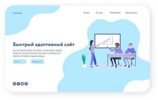 быстрый адаптивный сайт